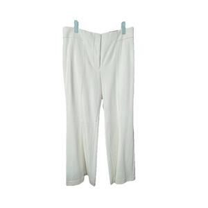 NWT Talbots Ivory Providence Pants Flare Leg High Waisted Sz 10 Classy Career
